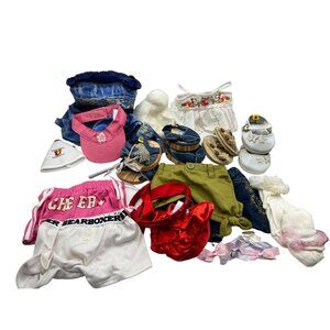 Build A Bear Clothing Shoes Hair Accessories Mixed Lot of 25 Items